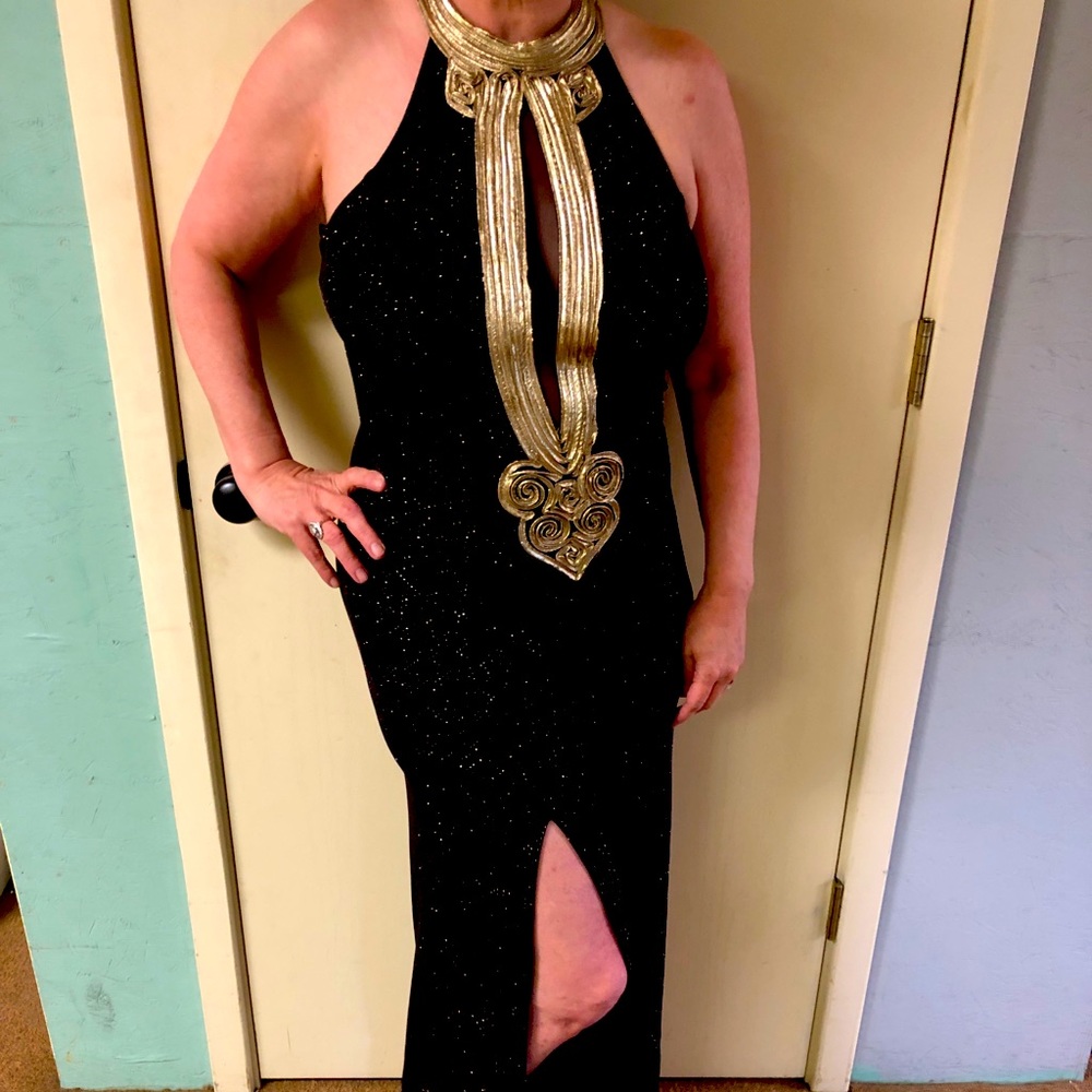 Jumpsuit for cocktail or holiday parties.